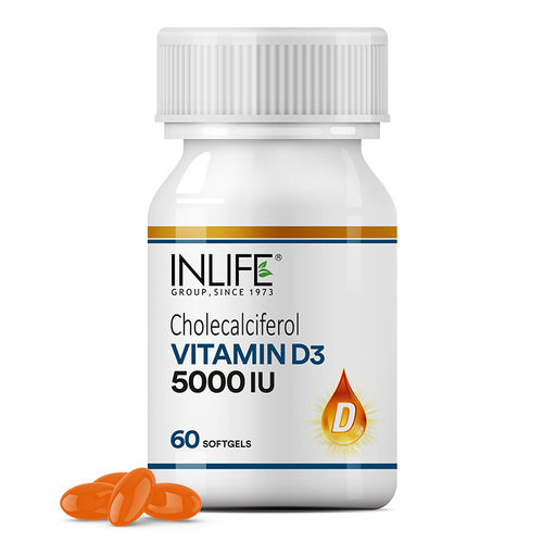 Buy Inlife Vitamin D3 5000 IU Cholecalciferol Supplement for