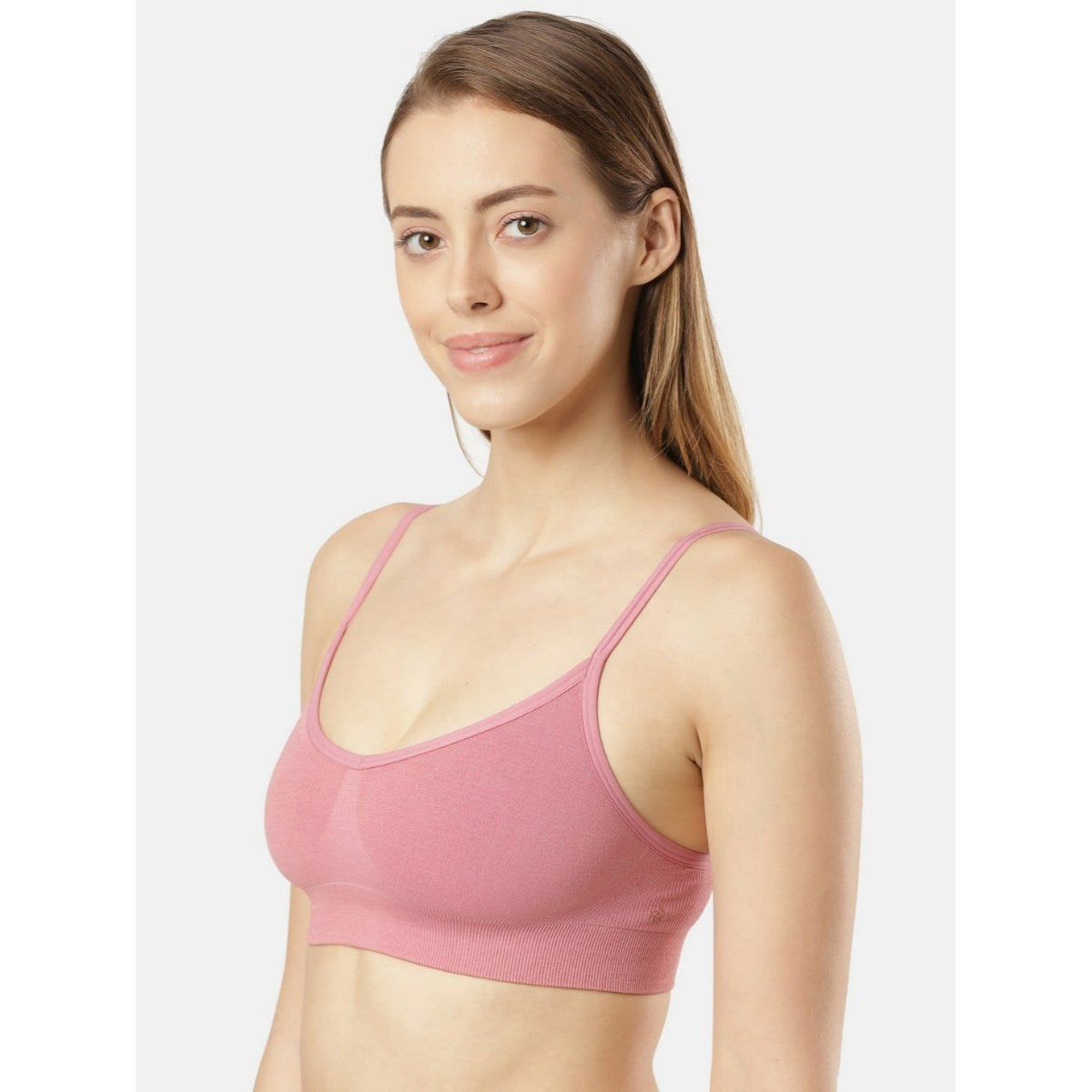 Jockey Fe74 Womens Wirefree Seamfree Non Padded Full Coverage Beginners Bra Pink Buy Jockey 8425