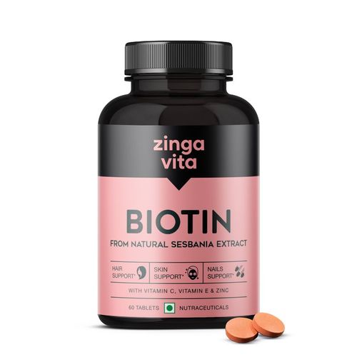 Zingavita Biotin Tablets For Hair Growth, Glowing Skin & Strong Nails: Buy  Zingavita Biotin Tablets For Hair Growth, Glowing Skin & Strong Nails  Online at Best Price in India | Nykaa