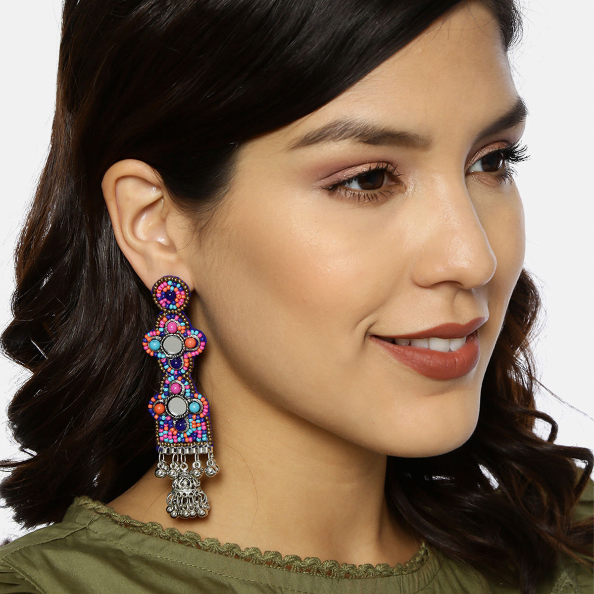 Buy Fida Multicolor Drop Earrings Online