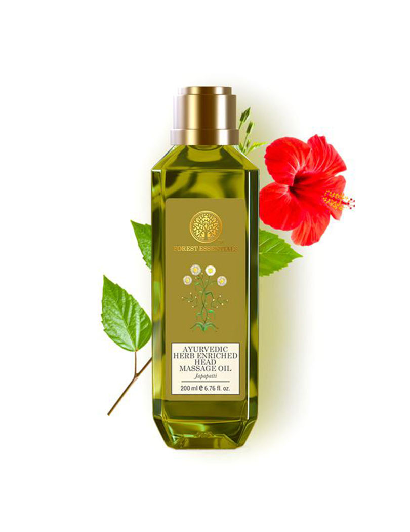 Forest Essential Ayurvedic Herb Enriched Head Massage Oil Japapatti Hair Oil