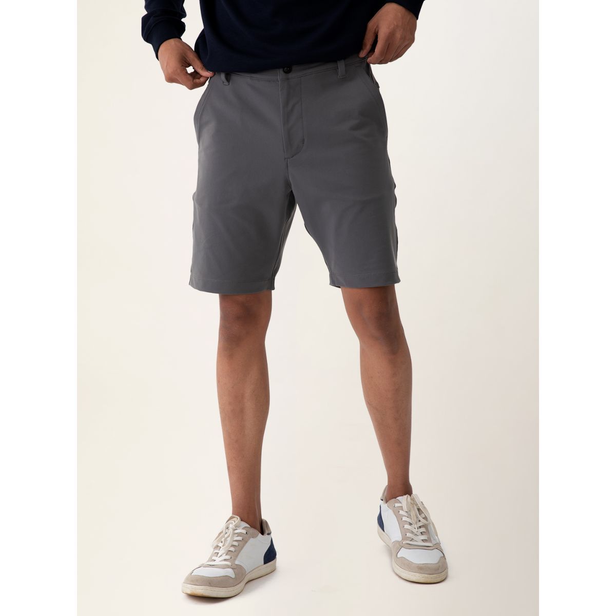 way Stretch Chino Shorts- Melone Grey 