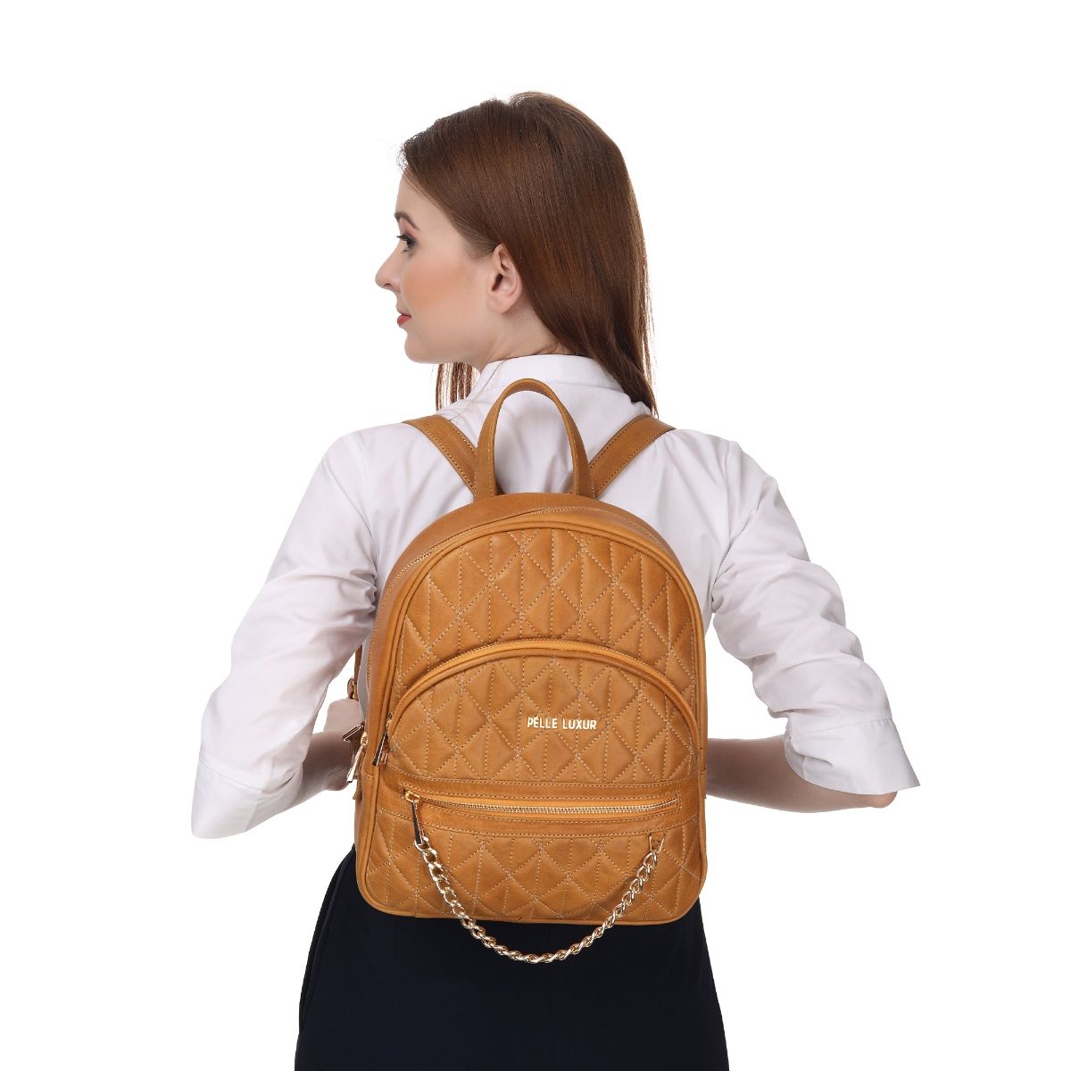 Designer Womens Leather Rucksack Backpack Purse with Fringe for Women –  igemstonejewelry
