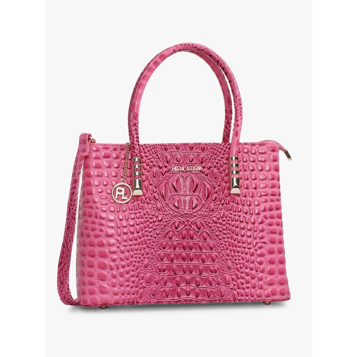 Pelle Luxur Antonella Pink Tote Bag For Women