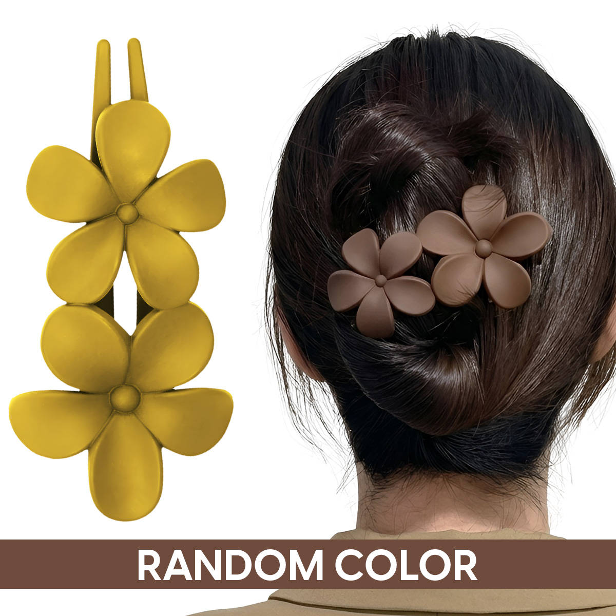 Matra Hair Clip Claw Clutcher Flower Duckbill - Any Colour