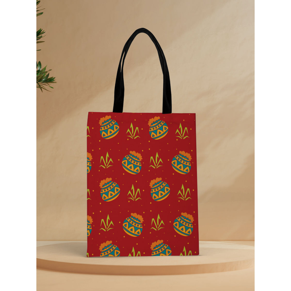 Crazy Corner Pot Design Printed Tote Bag: Buy Crazy Corner Pot