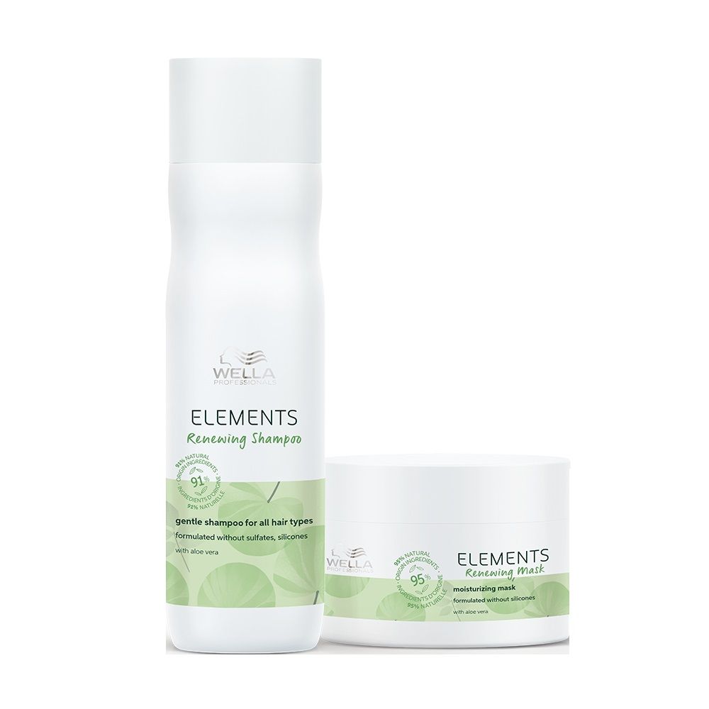 Wella Professionals Elements Shampoo and Mask Regime for Chemically Treated Hair