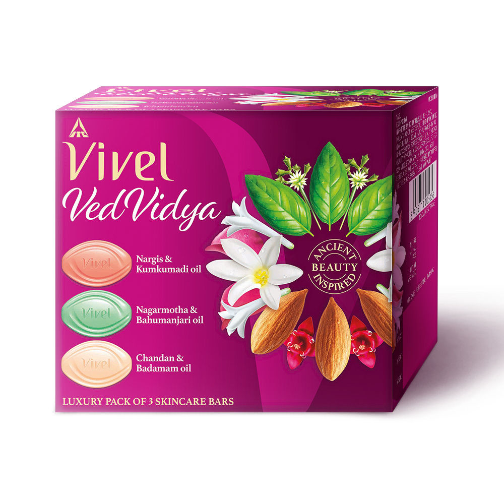 Buy Vivel Vedvidya Luxury Skincare Soaps (Pack Of 3) Online