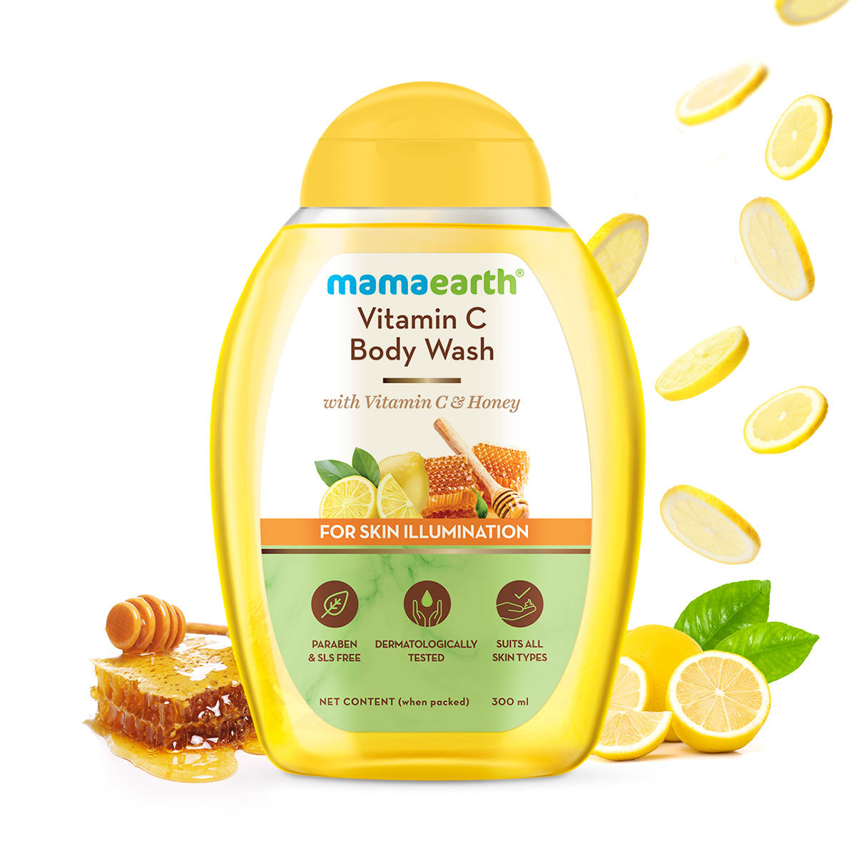 Mamaearth Vitamin C Body Wash With Vitamin C & Honey For Skin Illumination