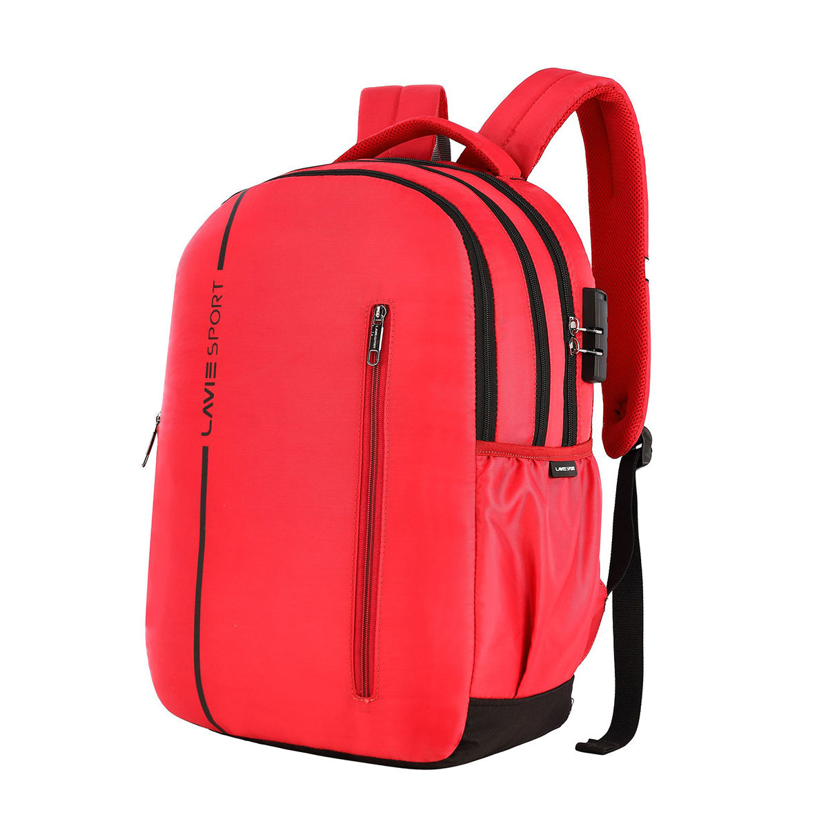 Lavie Sport Unisex Streak 36L Anti Theft Laptop Backpack Red (L): Buy ...