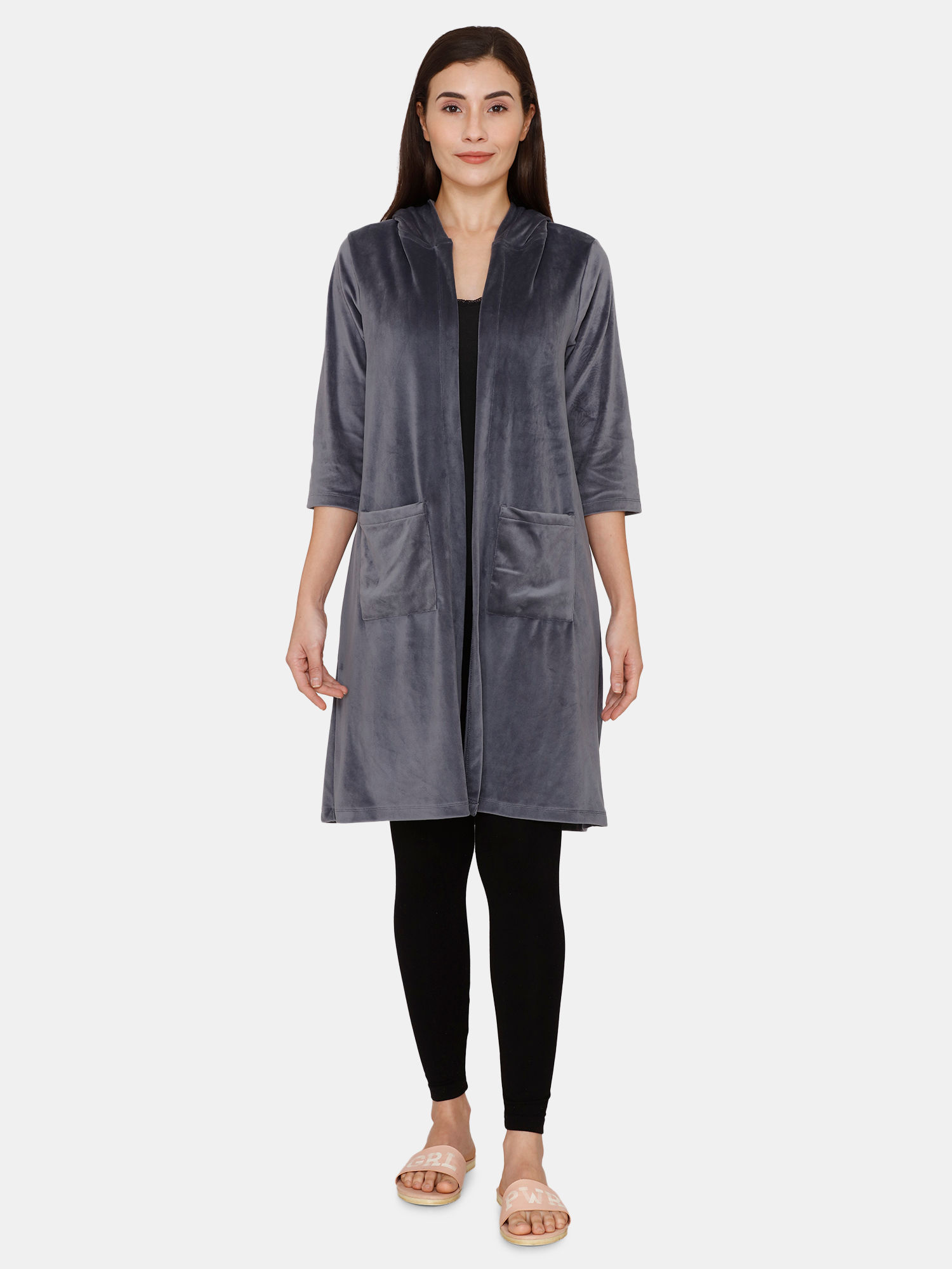 thigh length hoodie