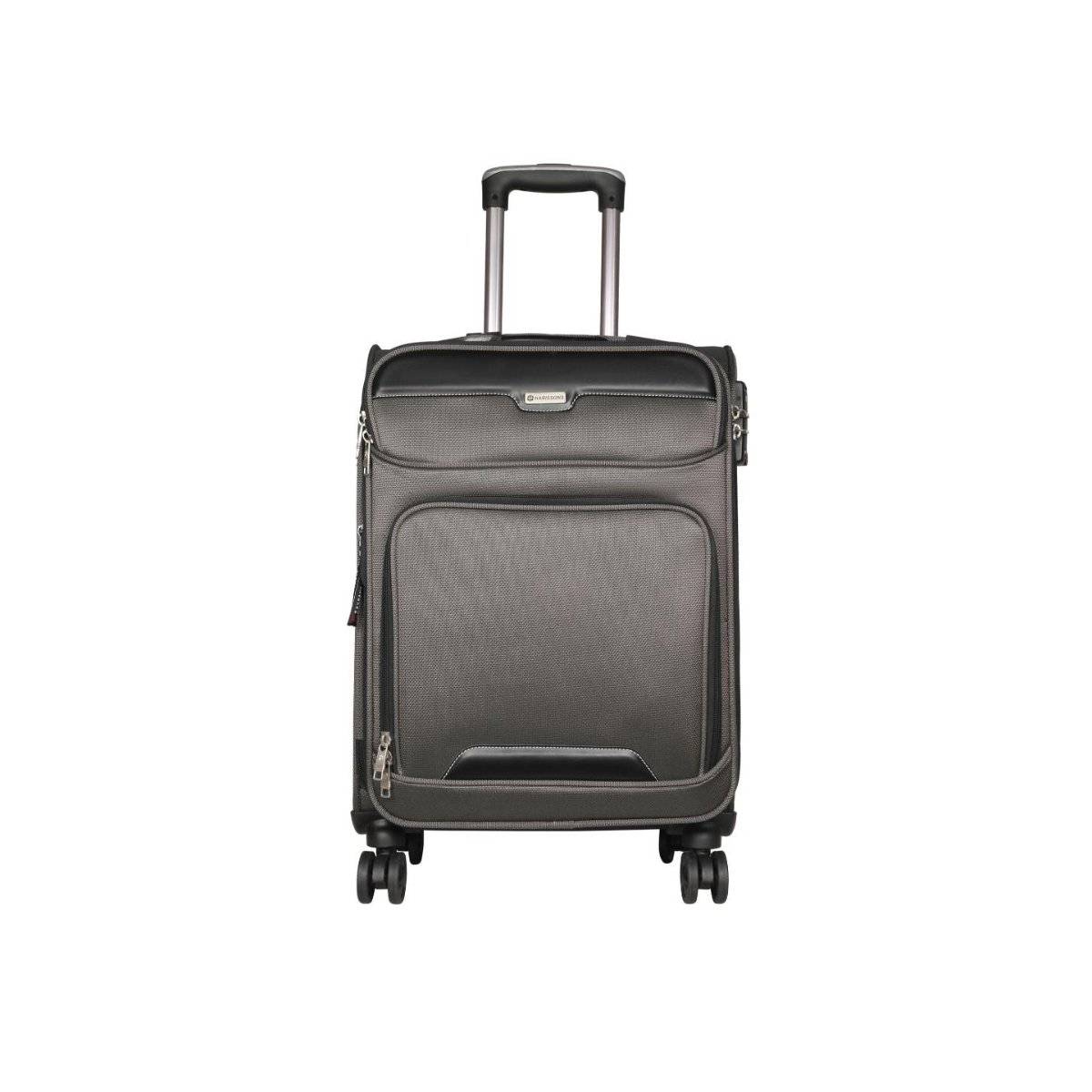 Harissons Grey Solid Trolley Bag