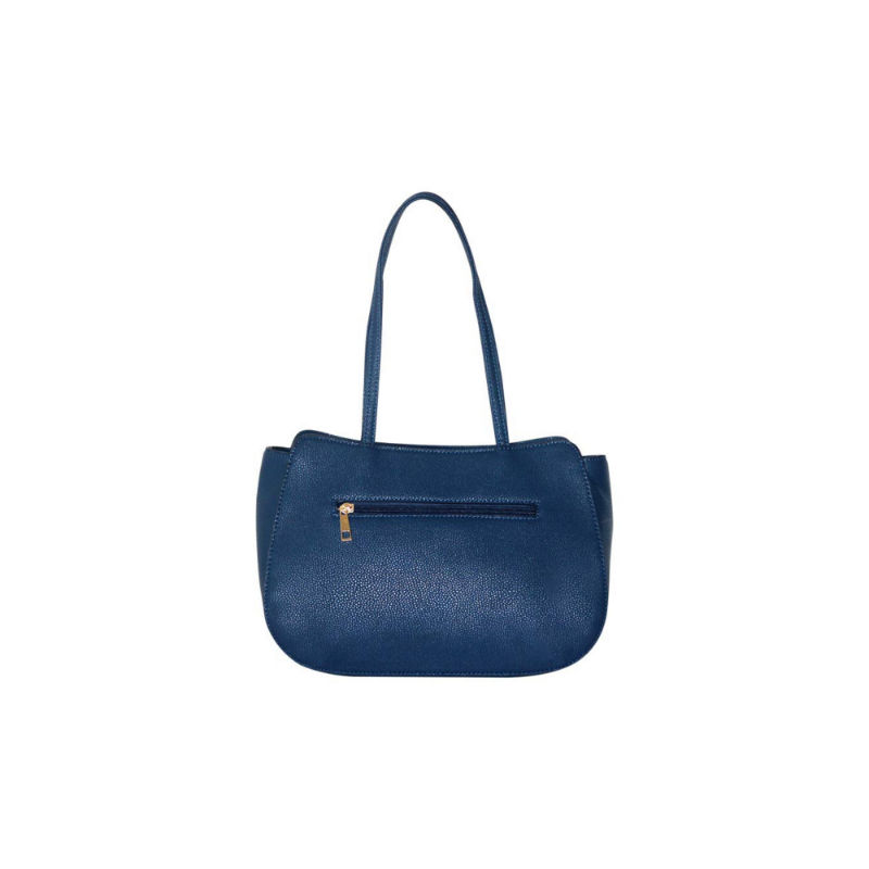 caprese navy blue solid shoulder bag
