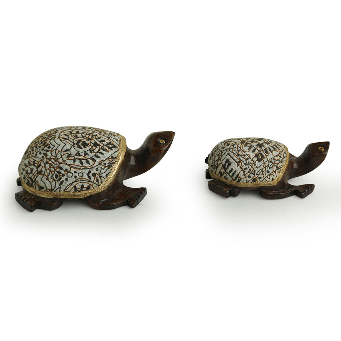 Buy ExclusiveLane The Talking Turtles' Cotton Cloth Showpiece In ...