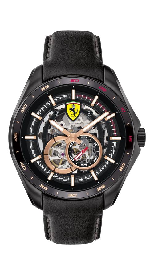 Buy Scuderia Ferrari SPEEDRACER Mech Automatic Black Round Dial 