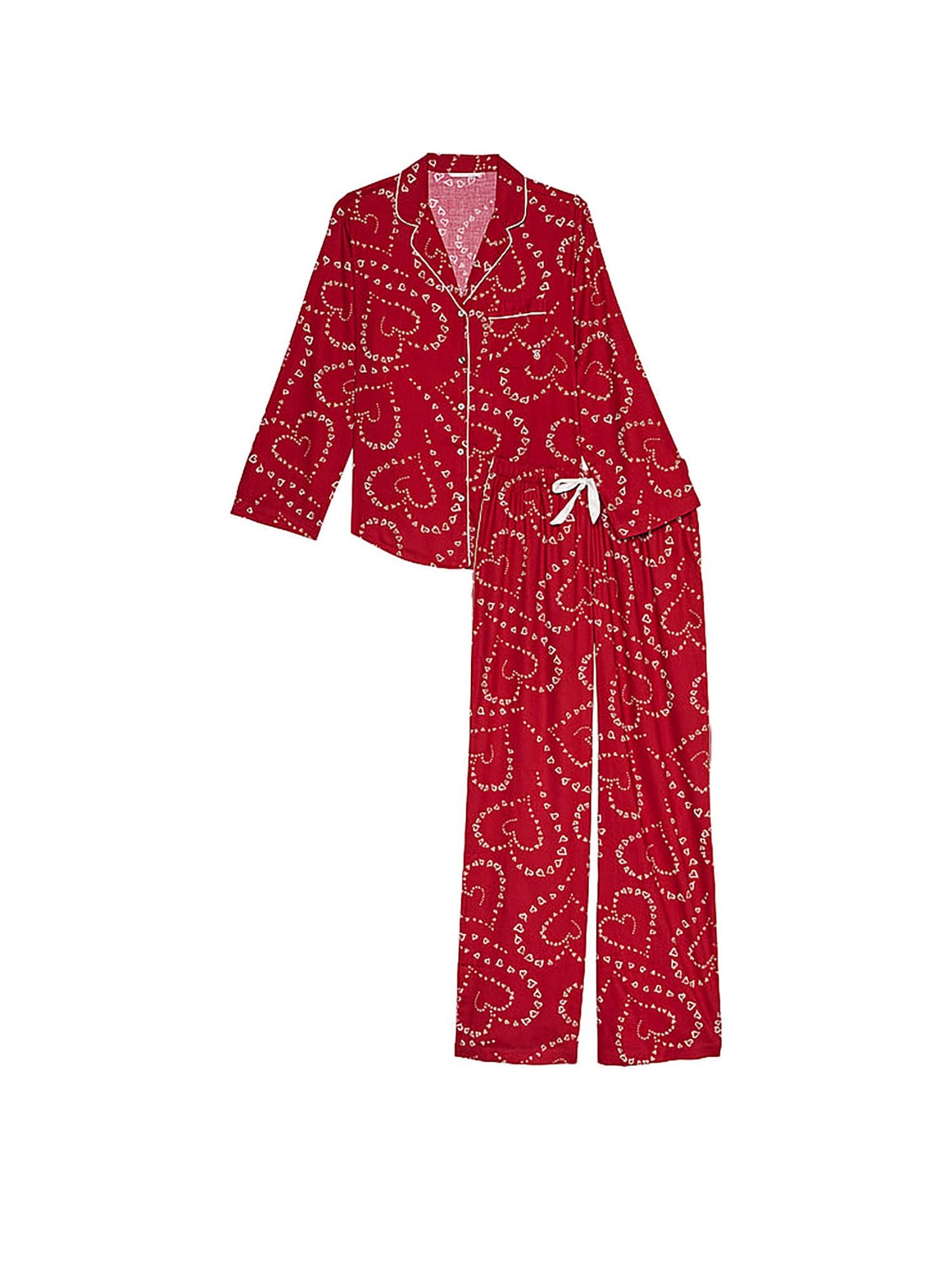 Buy Victoria's Secret Women Red Printed Shirt & Pyjama Online