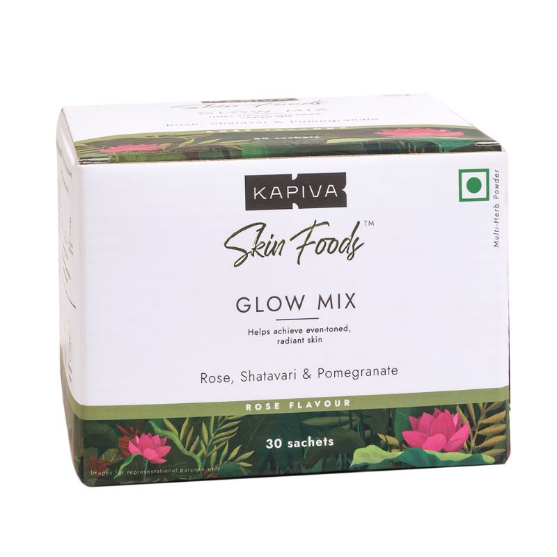 Kapiva Ayurveda Skin Foods Glow Mix - Rose Flavour
