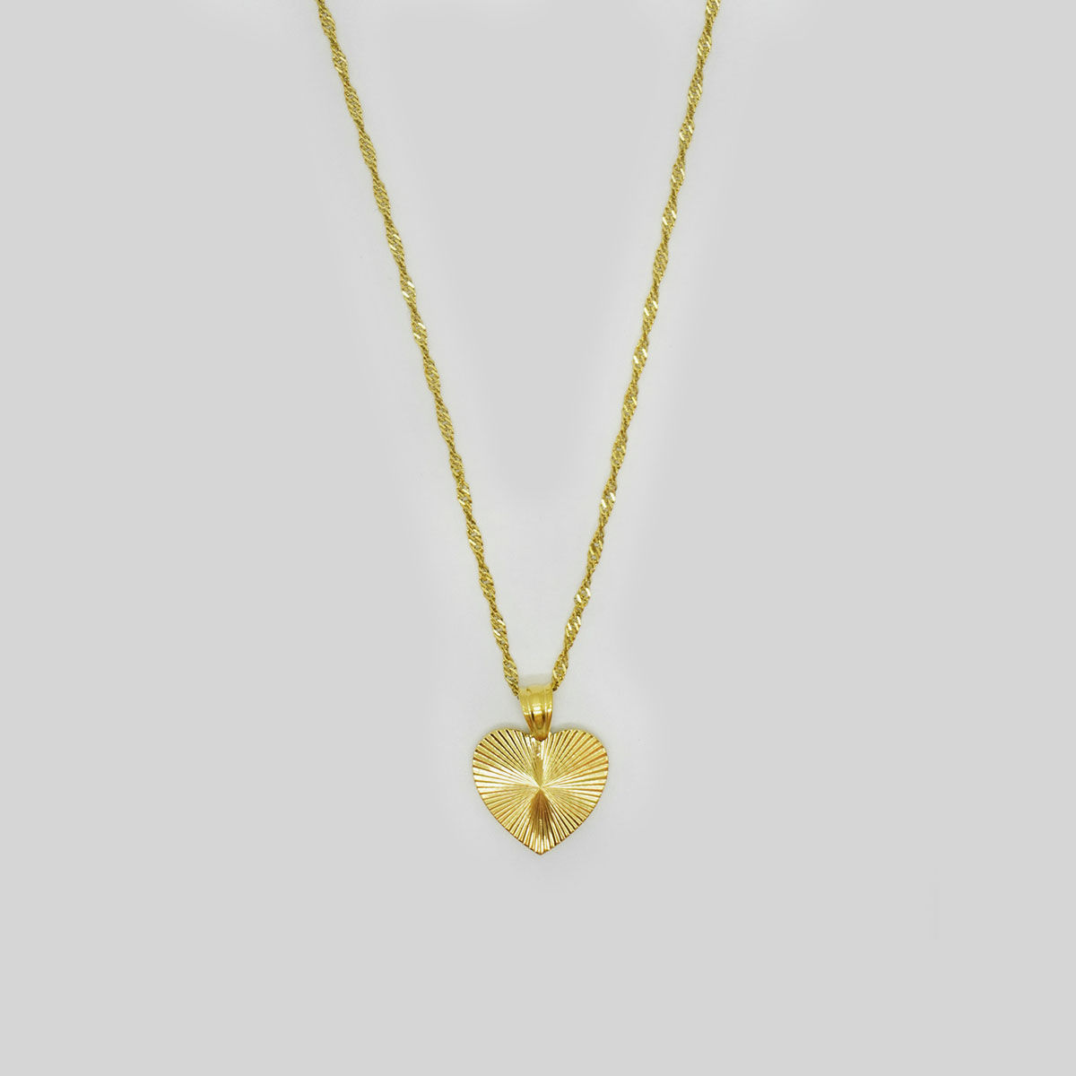 Niscka 24K Gold Heart Pendant Chain Buy Niscka 24K Gold Heart Pendant