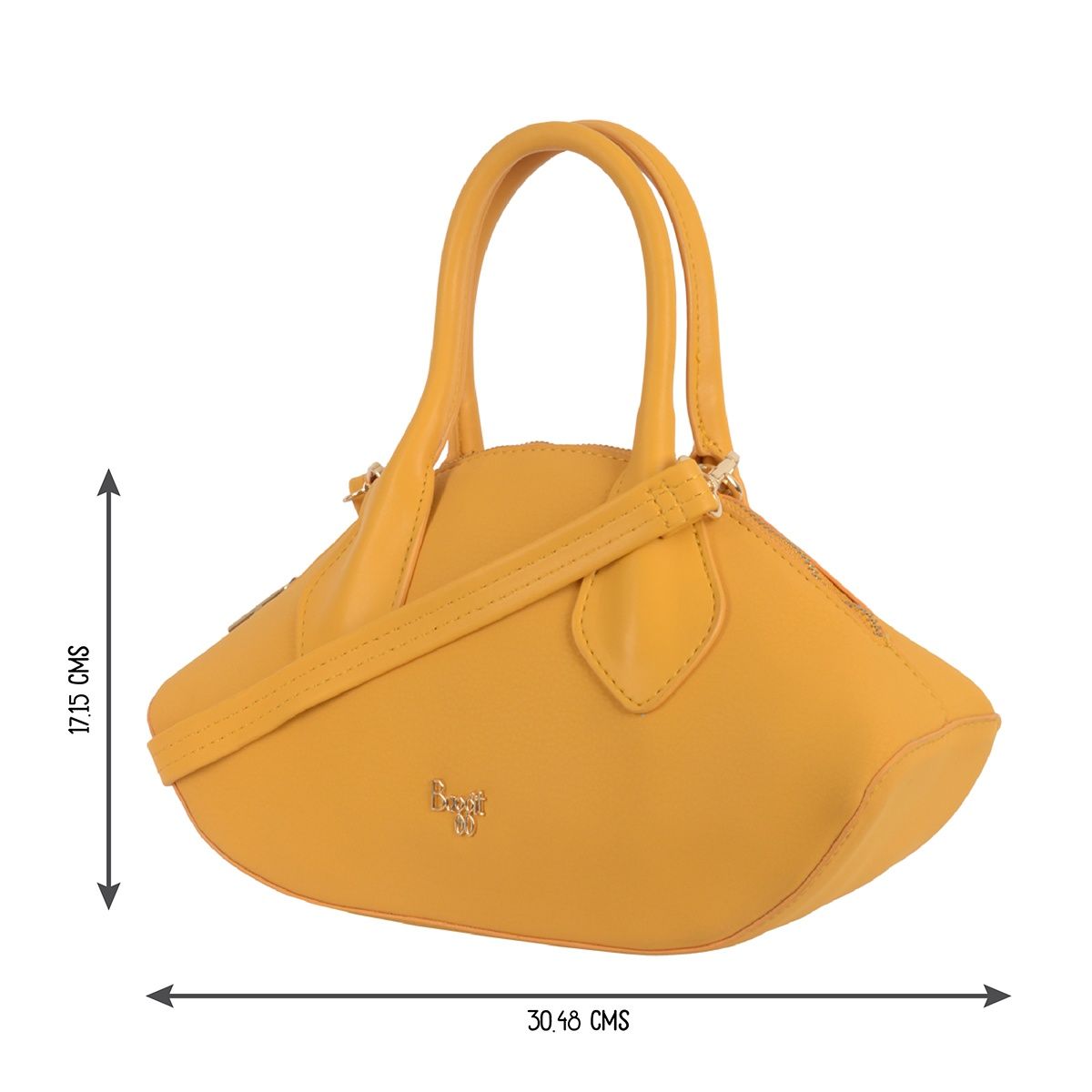 Buy Baggit Merlot Sor Yellow Bowling Handbag S Online