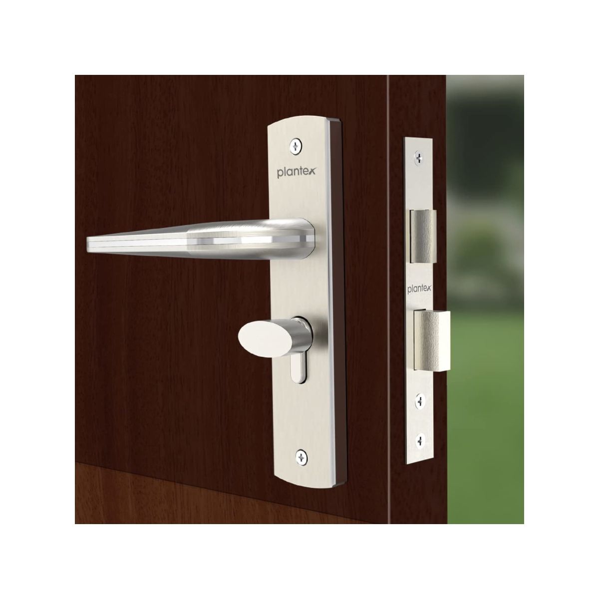 Buy Plantex Heavy Duty Door Lock Set with 3 Keys (8077 Chrome