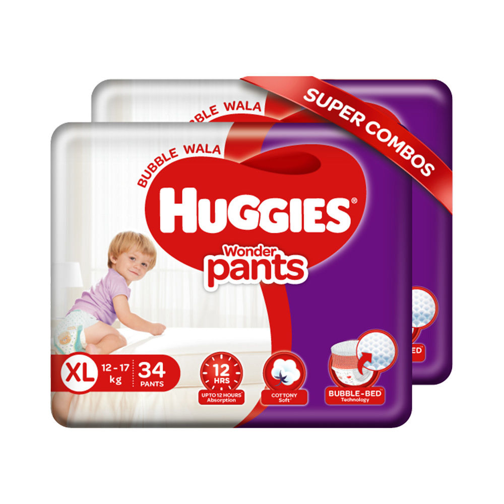 Huggies WONDER PANTS XL 34W23  XL  Buy 24 Huggies Pant Diapers   Flipkartcom