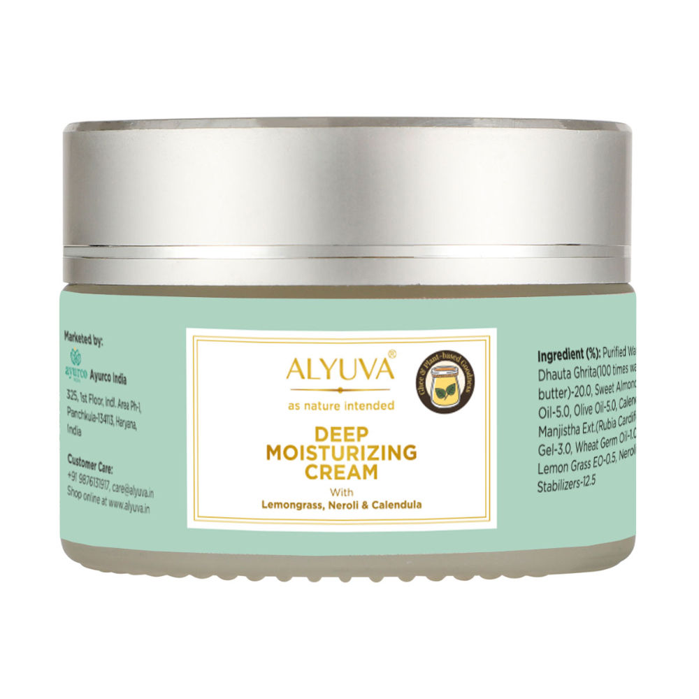 Alyuva Ghee Enriched Deep & Intense Moisturizing Face & Neck Cream for Dry to Very Dry Skin