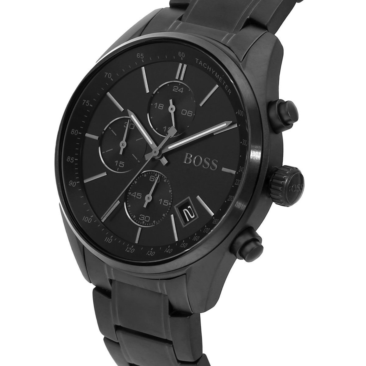 Black hugo outlet boss watch mens