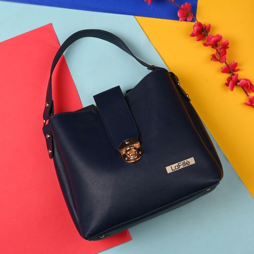 LaFille Polyurethane Handbags for Office College Casual Use for Women  (DGN247-Blue): Buy LaFille Polyurethane Handbags for Office College Casual  Use for Women (DGN247-Blue) Online at Best Price in India