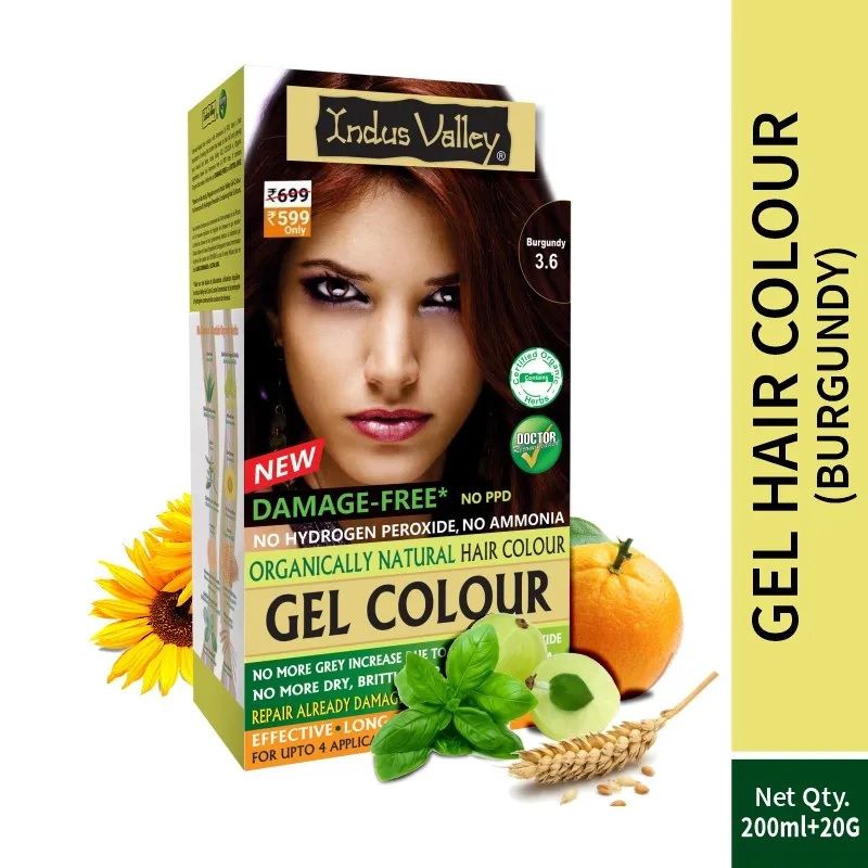 Indus Valley Organically Natural Hair Gel Color - Burgundy: Buy Indus  Valley Organically Natural Hair Gel Color - Burgundy Online at Best Price  in India | Nykaa