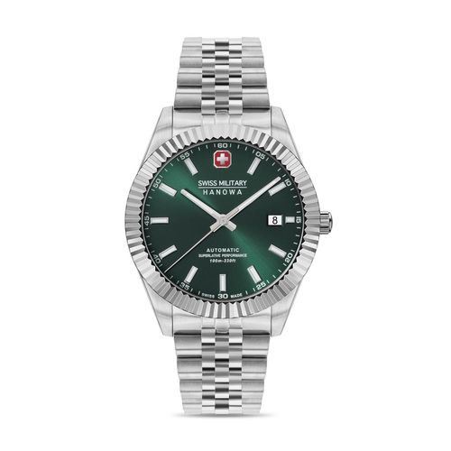 Swiss Military Hanowa Diligenter Green Dial Automatic Watch for Men  SMWGL0002103
