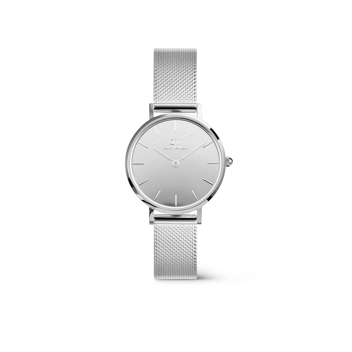 Daniel Wellington Women Petite Mirror Silver Round Dial Analogue Watch - DW00100796K (M)