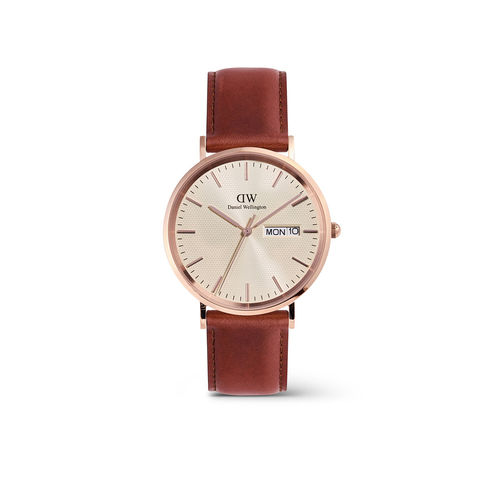 Daniel Wellington Men Classic Extension Beige Round Dial Analogue Watch  DW00100829K (M)