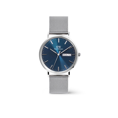 Dial Daniel Wellington Blue Watch Iconic Link Small Silver Watch