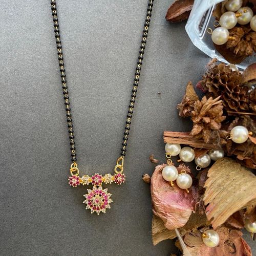 Buy Digital Dress Room Short Mangalsutra Ad Fancy Floral Design Online