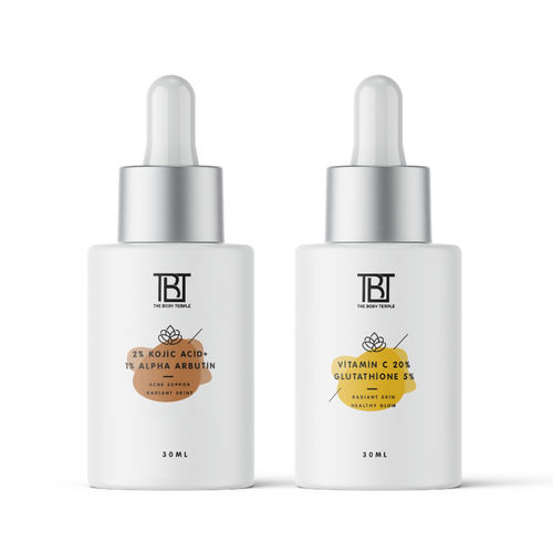 Buy The Body Temple Kojic Acid 2% + Alpha Arbutin 1% & Vitamin C20% + Glutathione5%(30Ml Each Pack Of 1) Online Buy The Body Temple Kojic Acid 2% + Alpha Arbutin 1% & Vitamin C20% + Glutathione5%(30Ml Each Pack Of 1) Online