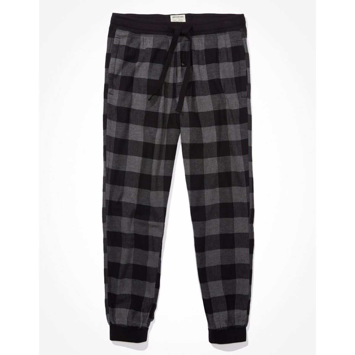 Men's flannel online joggers