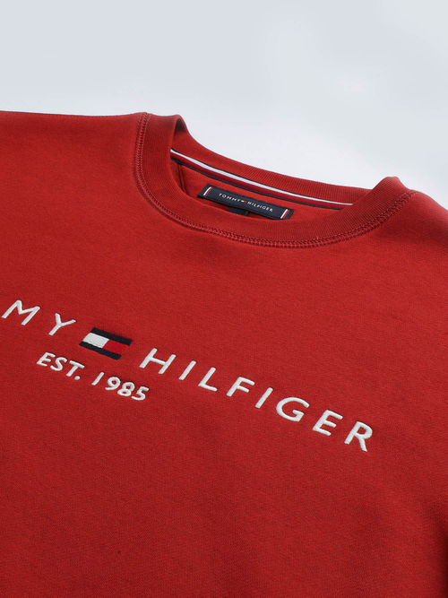 Tommy Hilfiger Mens Red Color Sweatshirt