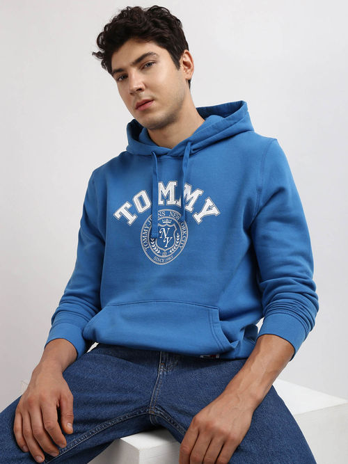 Tommy Hilfiger Mens Blue Color Sweatshirt