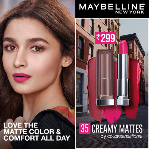 Maybelline New York Color Sensational Creamy Matte Lipstick Buy Maybelline New York Color Sensational Creamy Matte Lipstick Online At Best Price In India Nykaa maybelline new york color sensational creamy matte lipstick chilli nude