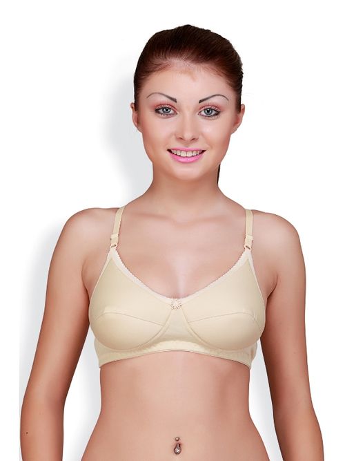 Buy Floret Non Padded & Wire Free Full Coverage Sports Bra (Pack of 3)  online