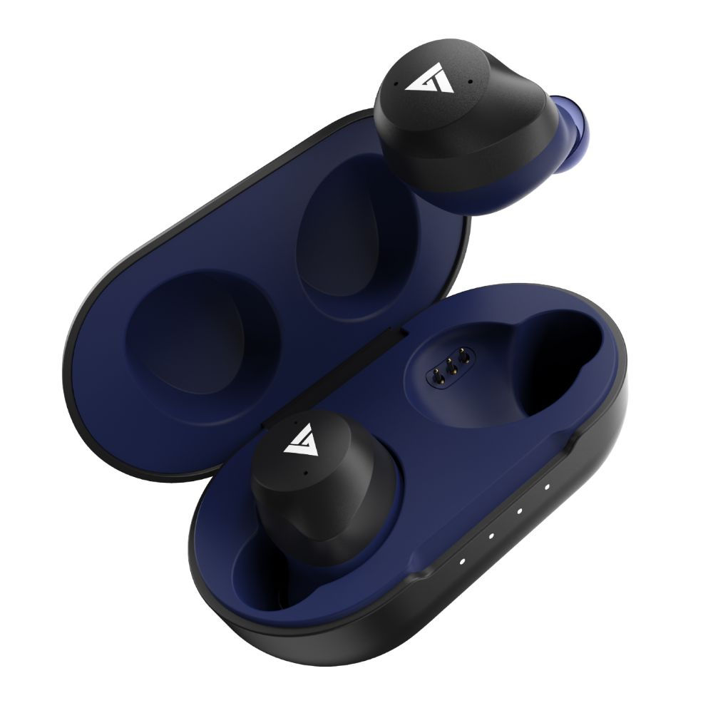 Boult Audio TruBuds True Wireless Earbuds with Touch Control & Playtime Upto 30 Hr with Case (Blue)
