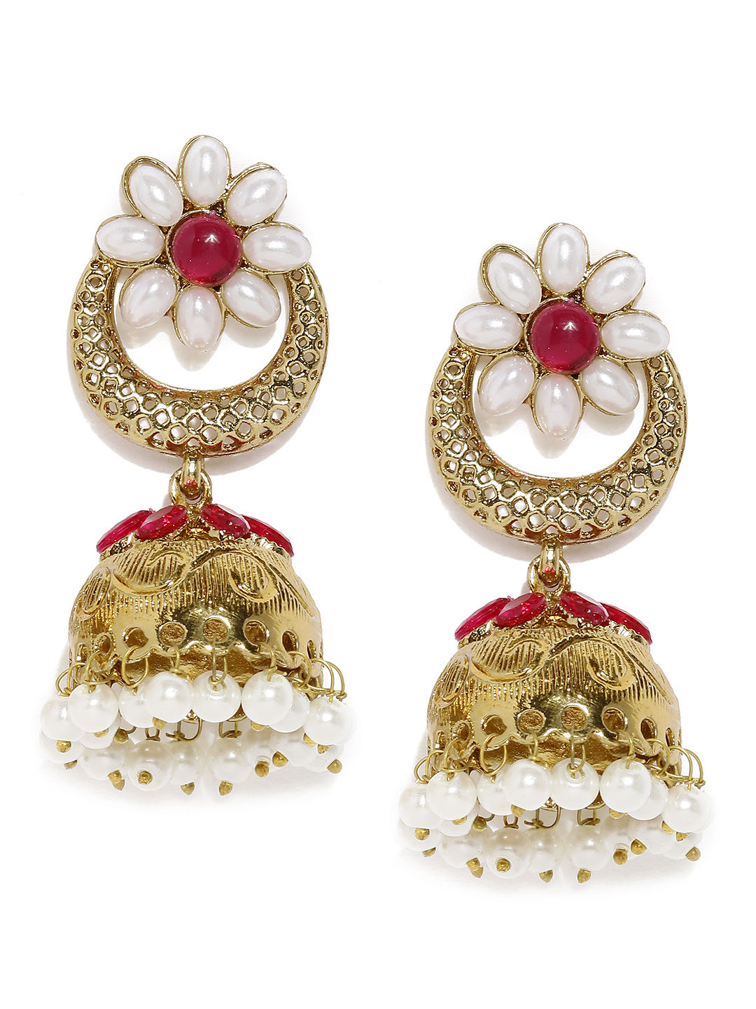 Fida Pink Daisy Dome Earring Buy Fida Pink Daisy Dome Earring Online