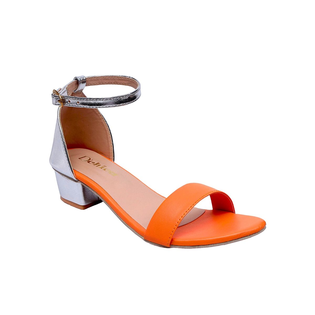 Round toe block heel hot sale