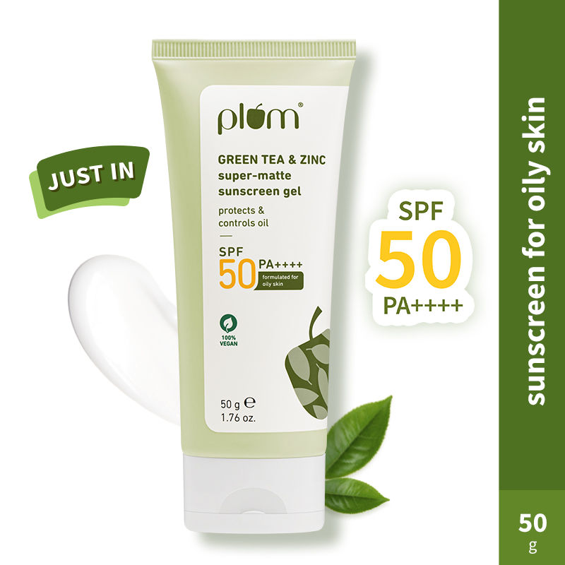 Plum Green Tea & Zinc Super-Matte Sunscreen Gel SPF 50 PA ++++