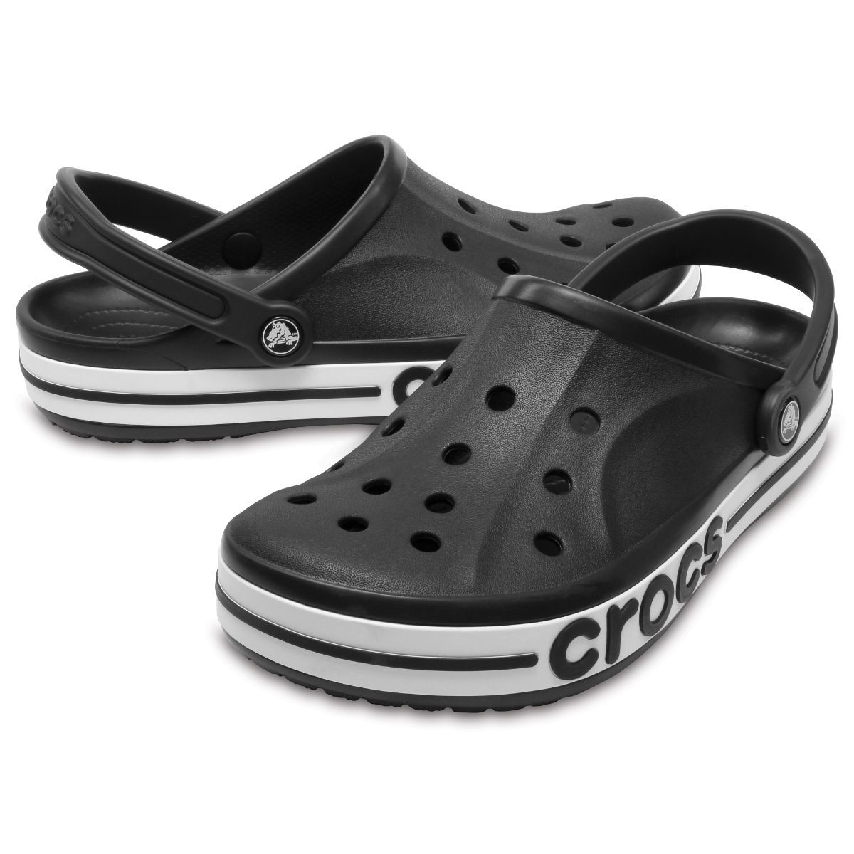 Crocs Unisex Bayaband Clogs Black (US 10)