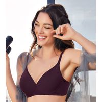 Enamor A042 Side Support Shaper Bra - Supima Cotton, Non-Padded & Wirefree  - Orchid Melange Reviews Online