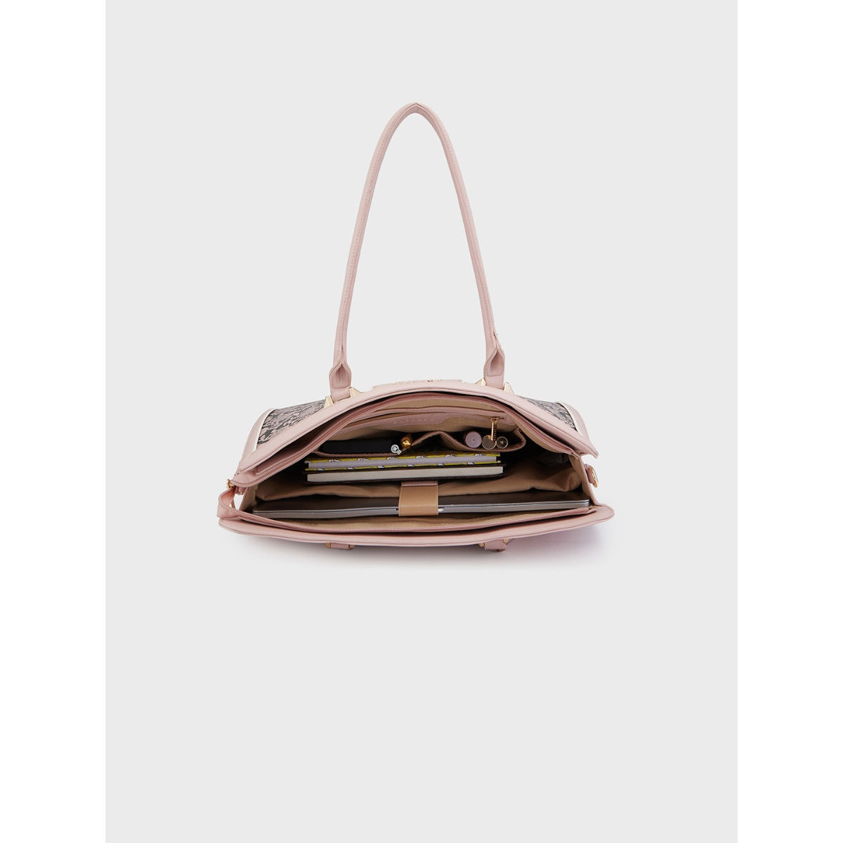 Buy Caprese Ellis Snake skin Print Pink Faux Leather Large Laptop