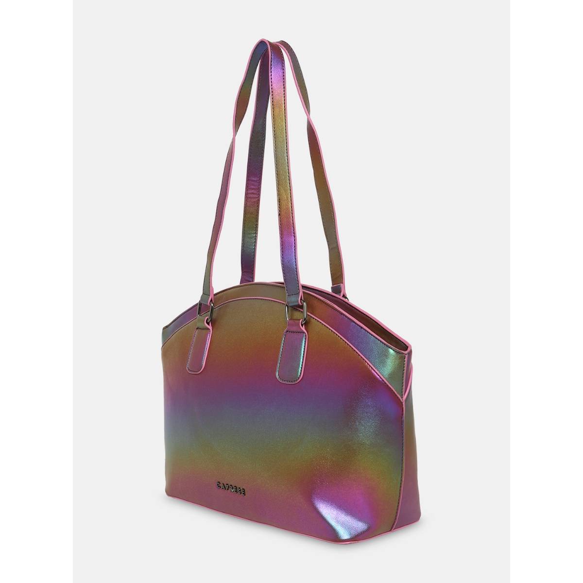 Buy Caprese Iris Iridescent Multi-Color Faux Leather Medium Tote ...