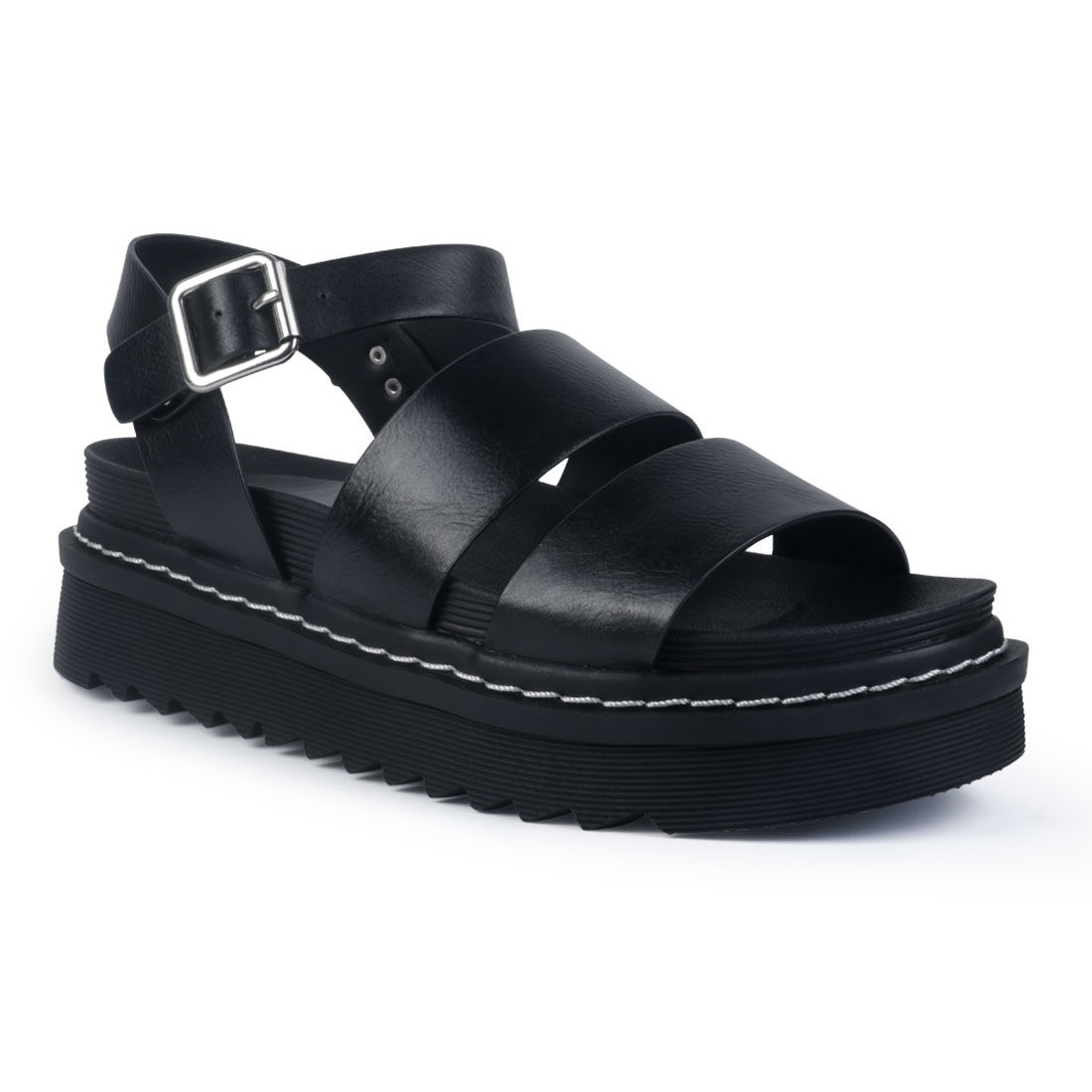 Smock platform sandals in black - Ganni | Mytheresa-sgquangbinhtourist.com.vn