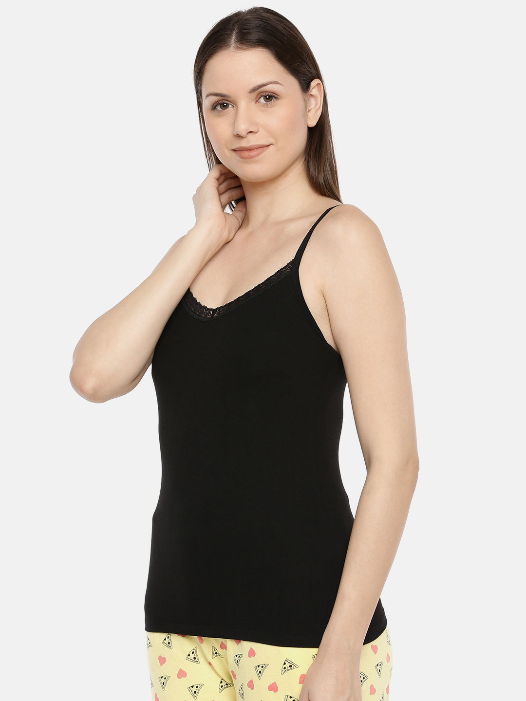 Slumber Jill Camisole with Bust Support in Colour - Black: Buy Slumber ...